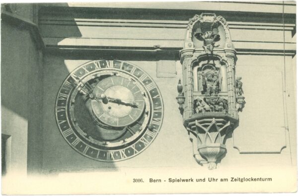 bern, spielwerk und uhr am zeitglockenturm