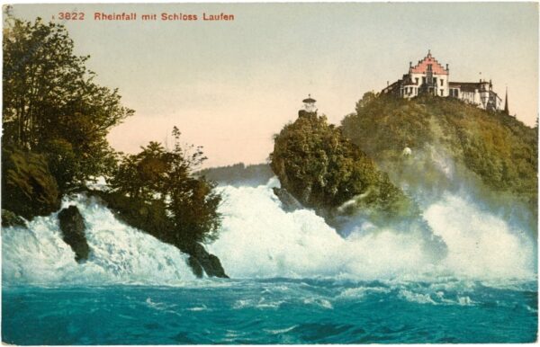 laufen, rheinfall mit schloss laufen