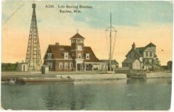 wisconsin, racine, life saving station