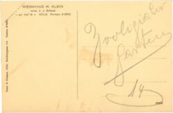 köln, weinhaus h. klein