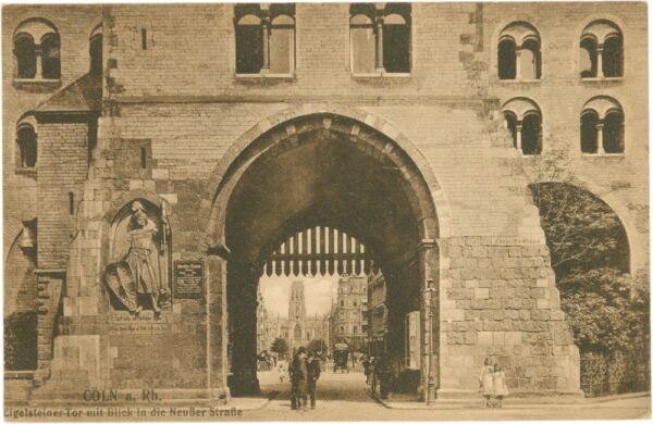 köln, eigelsteiner tor mit blick in die neußer straße