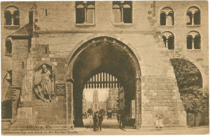 köln, eigelsteiner tor mit blick in die neußer straße köln, eigelsteiner tor mit blick in die neußer straße
