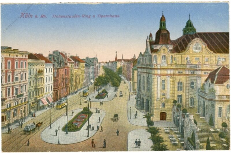 köln, hohenstaufen ring und oper köln, hohenstaufen ring und oper