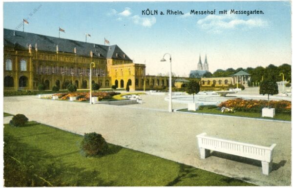 köln, messehof mit messegarten
