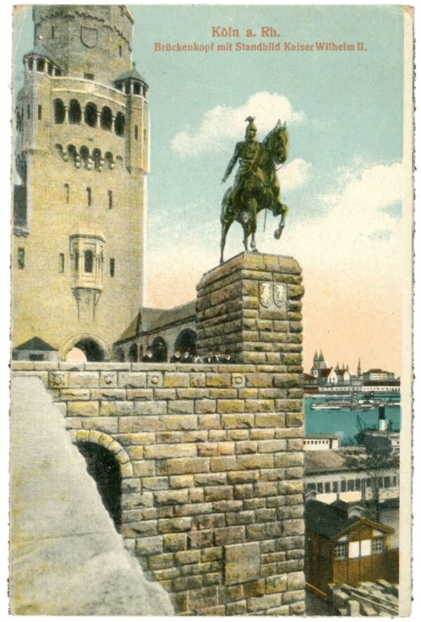 köln, brückenkopf mit standbild kaiser wilhelm ii