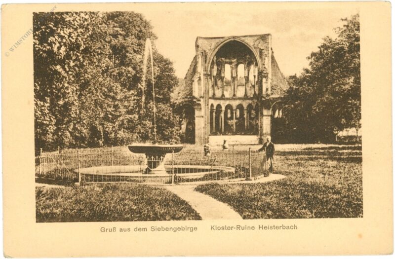 königswinter, gruss aus dem siebengebirge, kloster ruine heisterbach königswinter, gruss aus dem siebengebirge, kloster ruine heisterbach