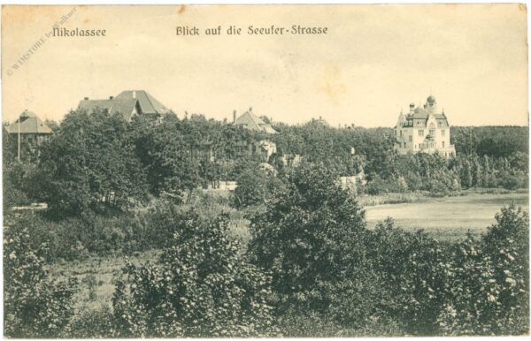 berlin, nikolassee, #blick auf die seeufer strasse
