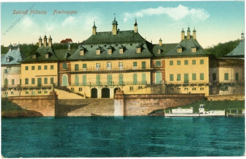 dresden, schloss pillnitz, freitreppe dresden, schloss pillnitz, freitreppe