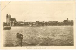 prenzlau, blick auf stadt und see