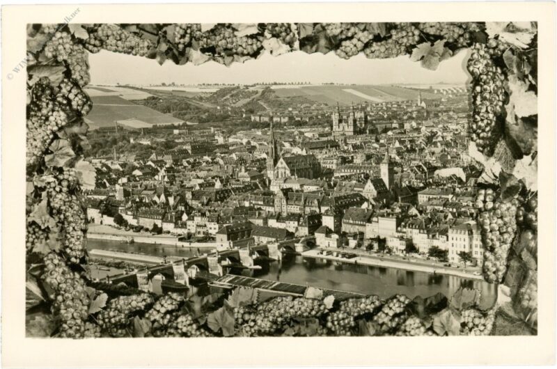 würzburg, blick von der festung auf die stadt würzburg, blick von der festung auf die stadt