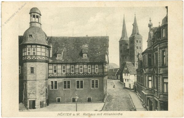 höxter an der weser, rathaus mit kilianikirche