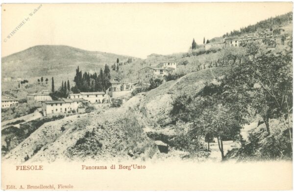 fiesole, panorama di borg'uno