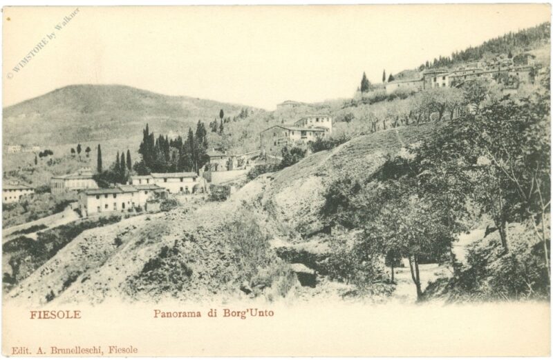 fiesole, panorama di borg'uno fiesole, panorama di borg'uno