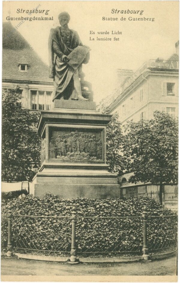 strassburg, gutenberg denkmal