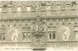 basel, detail vom rathaus