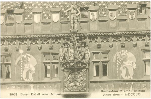 basel, detail vom rathaus