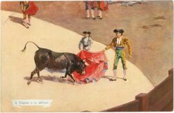 stierkampf, capeo a la alimon