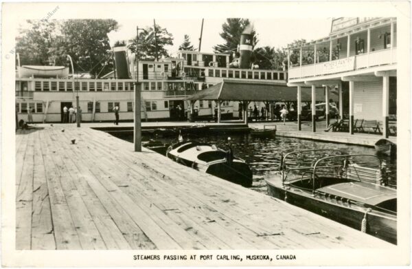 muskoka, steamers passing at port