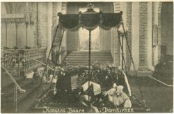 kopenhagen, des königs (christian ix.) bahre in der domkirche