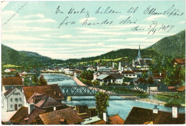 ortsansicht mit brücken