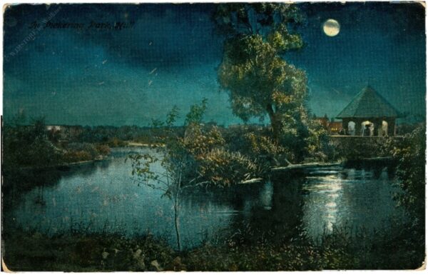 flusslandschaft bei nacht