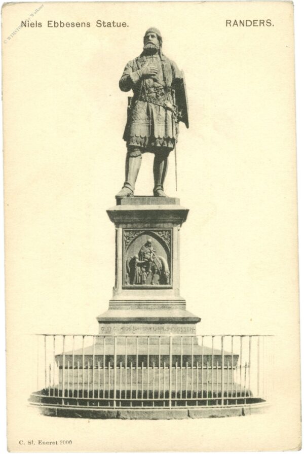 randers, niel ebbesens statue