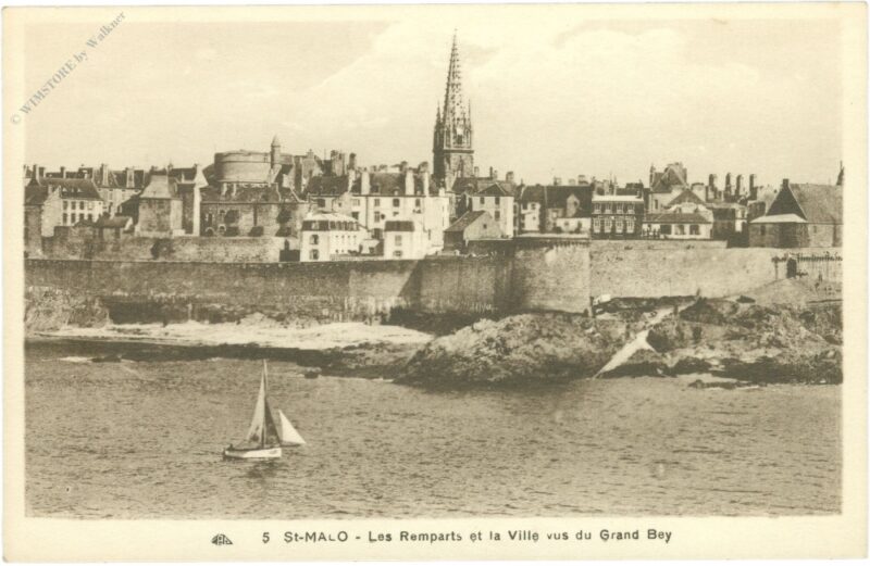 st. malo, uferansicht st. malo, uferansicht