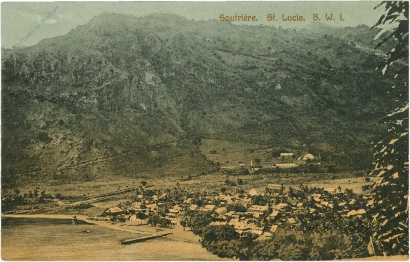 st. lucia, saufriere, ansicht st. lucia, saufriere, ansicht