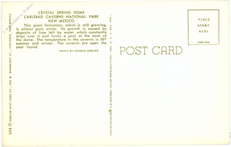 new mexico, carlsbad caverns national park, crystal spring dome