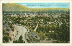 kalifornien, riverside from mt. rubidoux