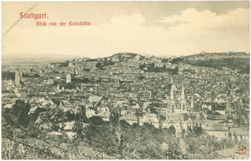 stuttgart, blick von der karlshöhe stuttgart, blick von der karlshöhe