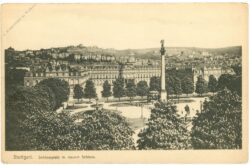 stuttgart, schlossplatz mit neuem schloss