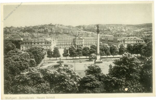 stuttgart, schlossplatz, neues schloss