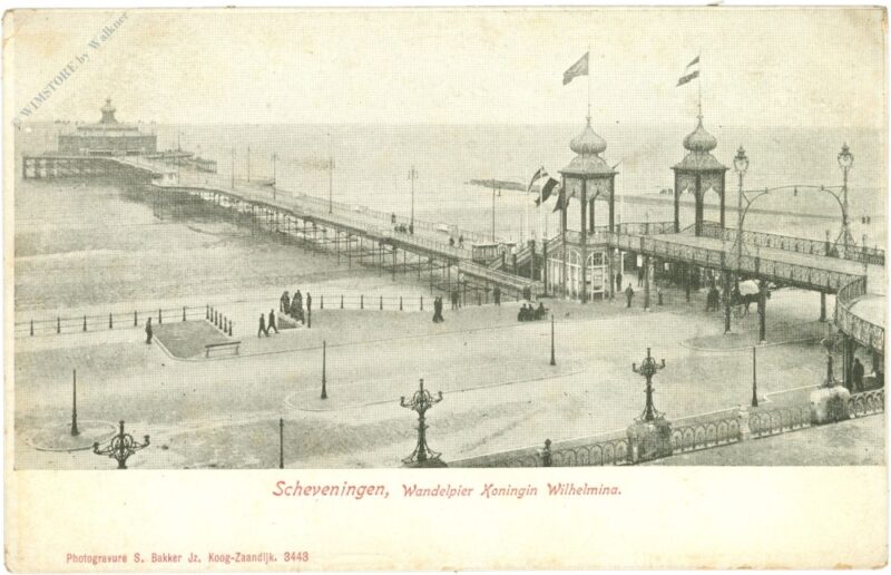 den haag, scheveningen, wandelpier königin wilhelmina den haag, scheveningen, wandelpier königin wilhelmina