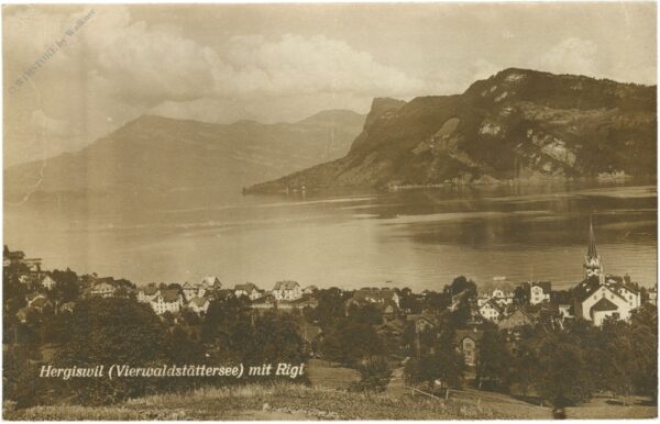 hergiswil (vierwaldstättersee), mit rigi