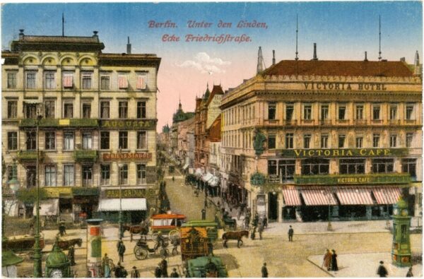 berlin, unter den linden, ecke friedrichstrasse