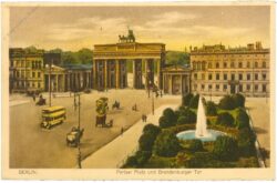 berlin, pariser platz und brandenburger tor