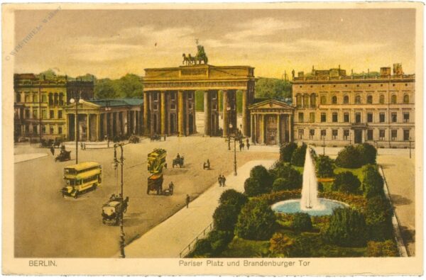 berlin, pariser platz und brandenburger tor