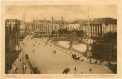 hamburg, rathausmarkt mit alsterarcaden