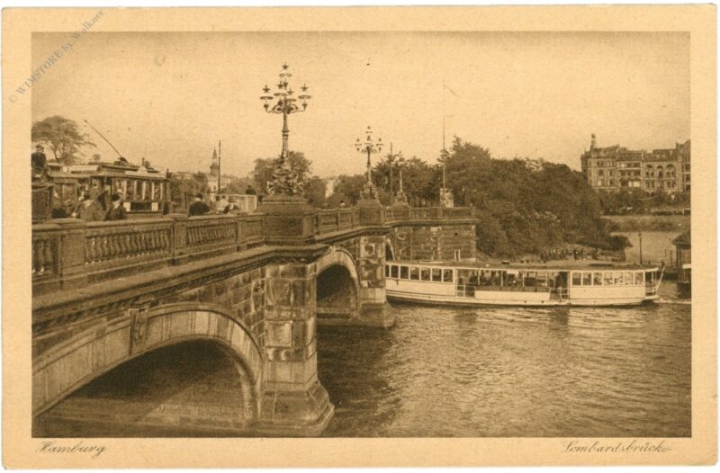 hamburg, lombardsbrücke hamburg, lombardsbrücke