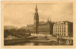 hamburg, rathaus mit reichsbank
