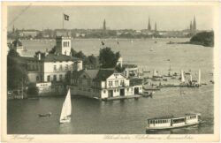 hamburg, uhlenhorster fährhaus und aussenalster