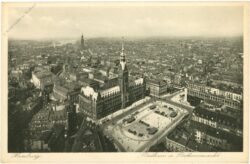 hamburg, rathaus und rathausmarkt