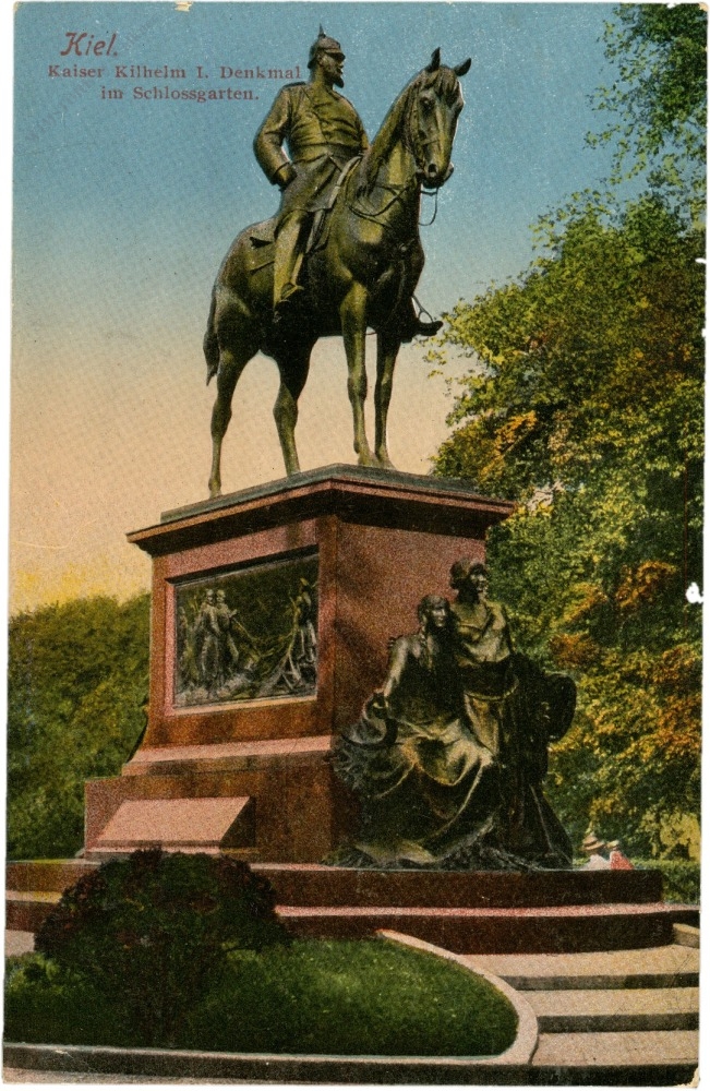 kiel, kaiser wilhelm denkmal im schlossgarten kiel, kaiser wilhelm denkmal im schlossgarten