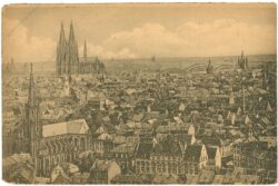 köln am rhein, blick von der herz jesu kirche