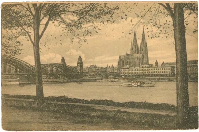 köln am rhein, partie an der hohenzollernbrücke köln am rhein, partie an der hohenzollernbrücke