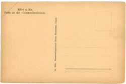 köln am rhein, partie an der hohenzollernbrücke