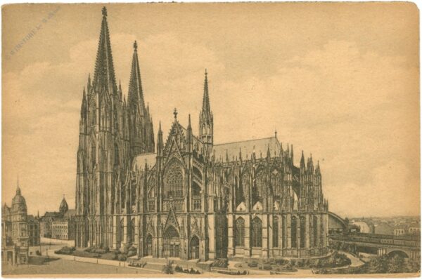 köln am rhein, dom, südseite
