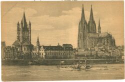köln am rhein, ansicht köln am rhein, ansicht