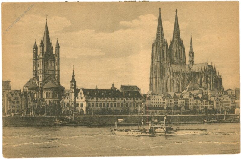 köln am rhein, ansicht köln am rhein, ansicht